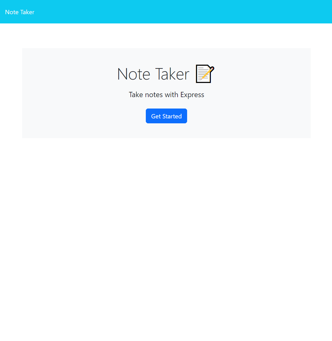 note taker homepage